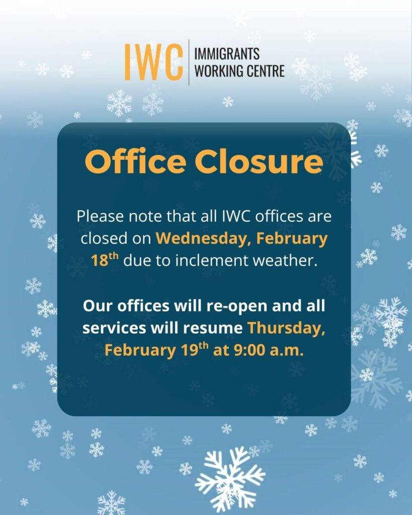 Feb 18 Closure - IWC Locations